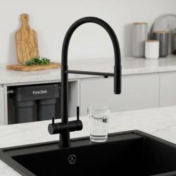 black-kitchen-faucet-water-glass-modern